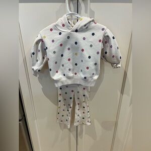 Baby gap Polka Dot Hoodie and Pants Set 12-18